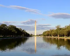 DC学期WashingtonMonumentfromtheothersideofthereflectingpool